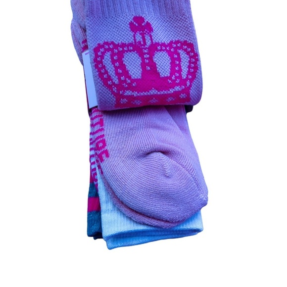 Juicy Couture Womens Princess Queen Crew Socks - Picture 7 of 9